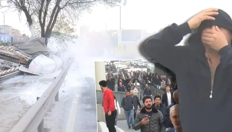 D-100'de Feci Kaza: Alçı Yüklü TIR Bariyerlere Çarptı, Trafik Kilitlendi