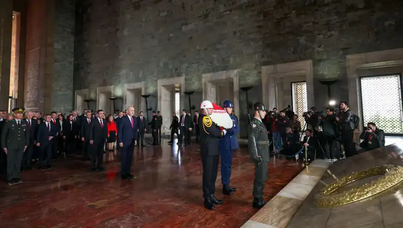 Devlet Erkanı Anıtkabir'de, Atatürk’ü Anmak İçin Bir Araya Geldi