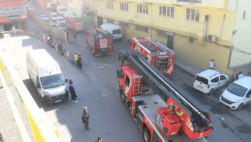 İstanbul'daki Tekstil Atölyesinde Meydana Gelen Yangın, Kentte Panik Yarattı