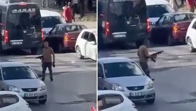 Başakşehir'de Pompalı Tüfekle Sokakları Kapatan Güvenlikçi Korku Saldı
