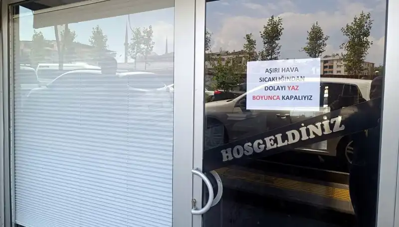 Afrika sıcakları esnafa darbe vurdu: Yaz boyunca dükkanlar kapandı!