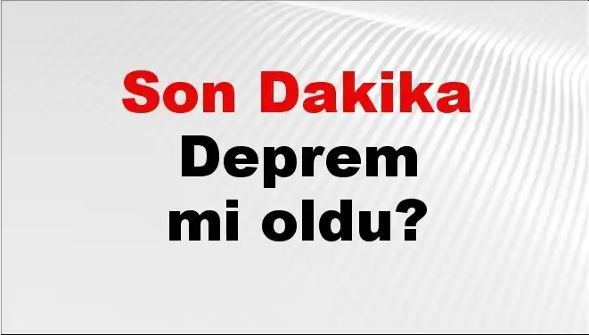 Kütahya'da Son Dakika Deprem Gelişmesi: Nerede Oldu?